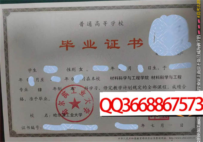 哈尔滨工业大学（威海）2023年毕业证样本